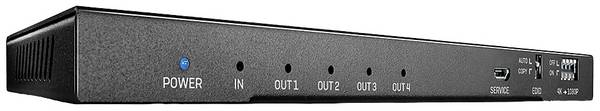 LINDY 38231 4 poorten HDMI-splitter  4096 x 2160 Pixel Zwart