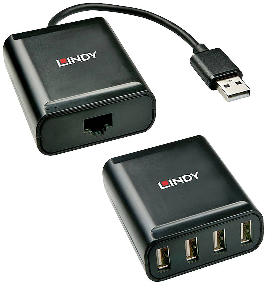 LINDY LINDY USB 2.0 Cat.5 Extender - USB-Erweiterung USB-extender USB-A 2.0 Via netwerkkabel RJ45-0