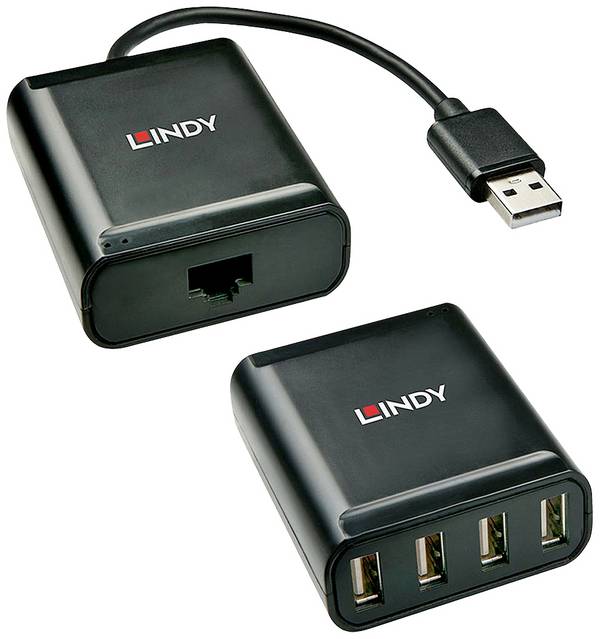LINDY LINDY USB 2.0 Cat.5 Extender - USB-Erweiterung USB-extender USB-A 2.0 Via netwerkkabel RJ45