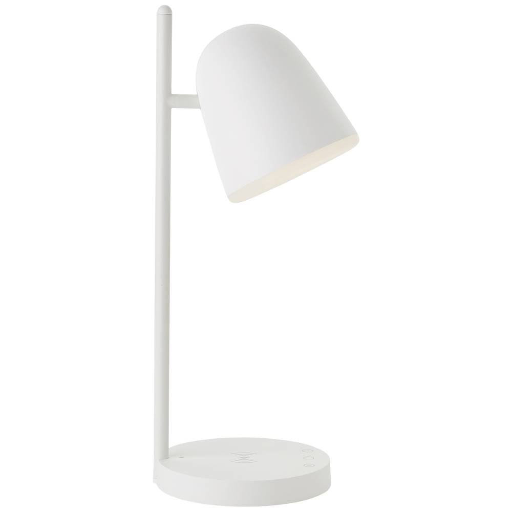 Brilliant lamp, Nede LED tafellamp met inductie oplaadstation wit, 1x LED geïntegreerd, 5W LED geïntegreerd, (510lm, 3000-4700K), draadloos opladen van mobiele apparaten