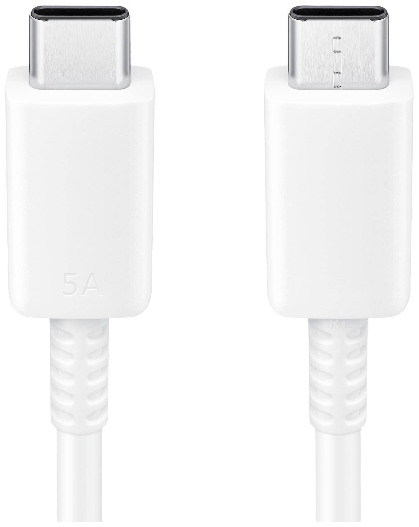 'Twee witte USB-C-kabels naast elkaar, beide met identiek ontwerp, geschikt voor gegevensoverdracht en snel opladen.'