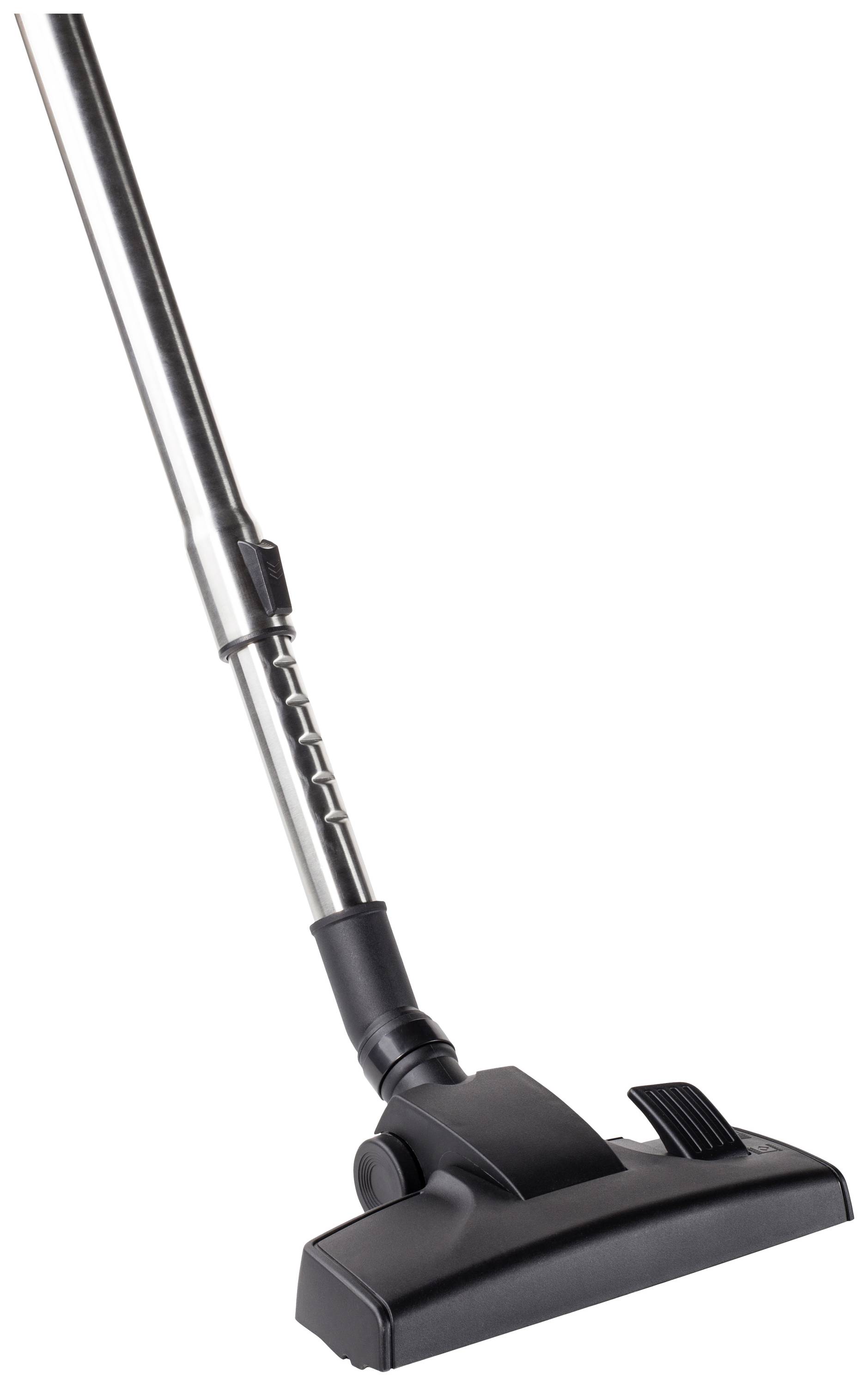 Een stofzuigerslang met vloerzuigmond, geschikt voor het reinigen van tapijten en harde vloeren. Perfect voor dagelijks gebruik.