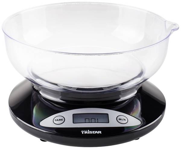 Tristar KW-2430 Keukenweegschaal Digitaal Met schaalverdeling Weegbereik (max.)=2 kg