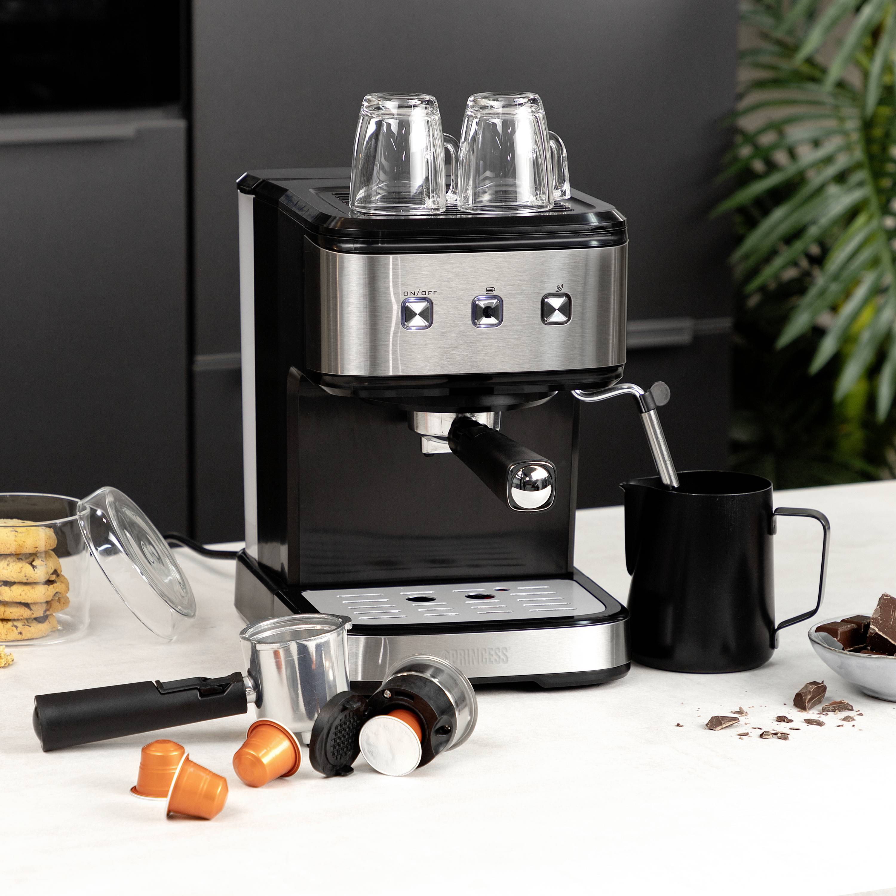 Princess 249413 Espressomachine met filterhouder RVS, Zwart 850 W-11