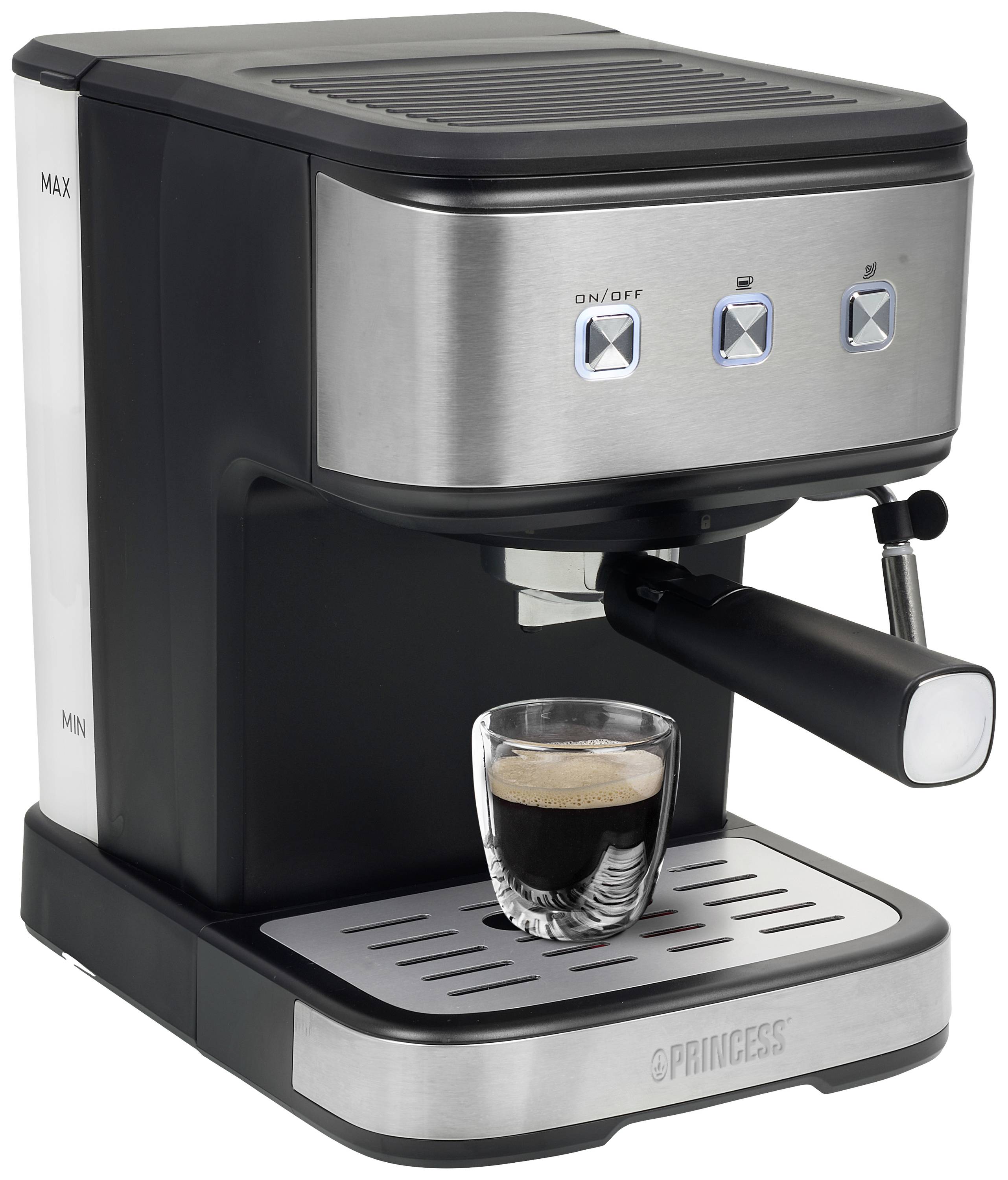 Princess 249413 Espressomachine met filterhouder RVS, Zwart 850 W-2