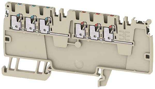 Weidmüller 2675550000 Verdeler-serieklem 3.5 mm Push-In-klem, Steekaansluiting  Donkerbeige 50 stuk(s) Piece