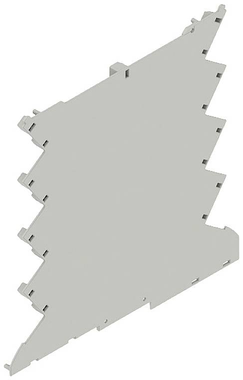 Weidmüller CH20M6 BC 4P-4P BUS AGY 1 1293807 DIN-rail-behuizing afdekking Gesloten, Voor DIN-rail montage 5.2 x 107 x 106.5 Kunststof Grijs 50 stuk(s) Piece