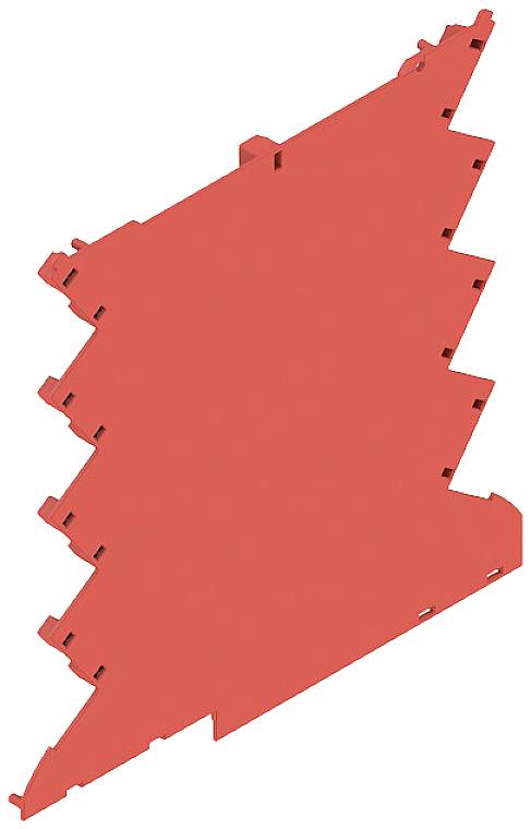 Weidmüller CH20M6 BC 4P-4P RD 1 1261495 DIN-rail-behuizing afdekking Gesloten, Voor DIN-rail montage 5.2 x 107 x 106.5 Kunststof Rood 50 stuk(s) Piece