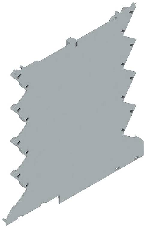 Weidmüller CH20M6 BC 4P-4P TGY 1 1293806 DIN-rail-behuizing afdekking Gesloten, Voor DIN-rail montage 5.2 x 107 x 106.5 Kunststof Grijs 50 stuk(s)