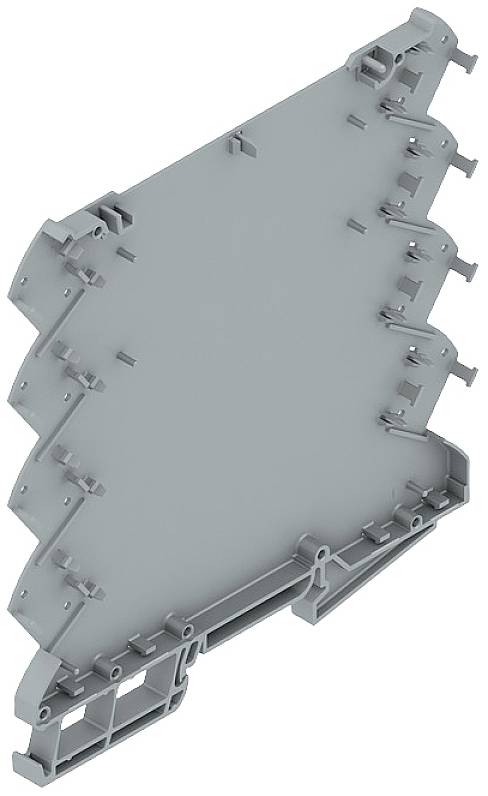 Weidmüller CH20M6 BP 4P-4P TGY LF 1 1293806 DIN-rail-behuizing basiselement Gesloten, Voor DIN-rail montage 6.1 x 110.7 Kunststof Grijs 50 stuk(s)