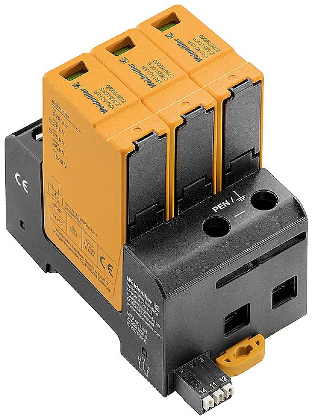Weidmüller 2726750000 VPU AC I 3 R 275/25 LCF S Overspanningsveilige afleider 25 kA 1 stuk(s)