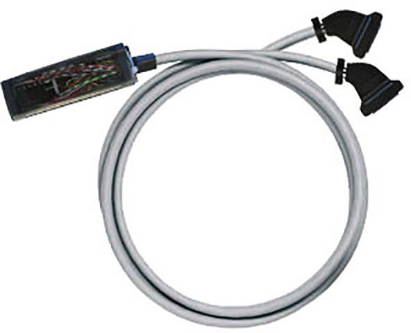 Dual-Head VGA-kabel met transparante mantel en blootliggende gekleurde draden.
