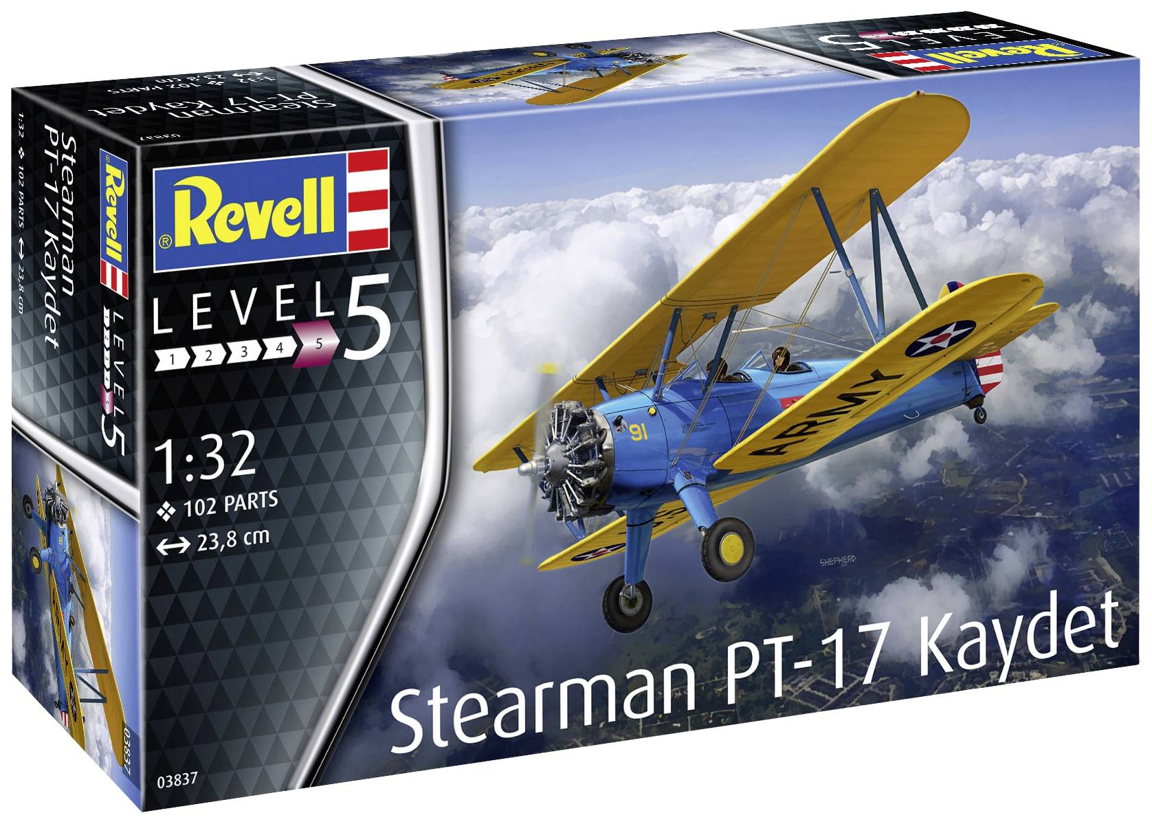 Revell 03837 Stearman PT-17 Kaydet 1:32