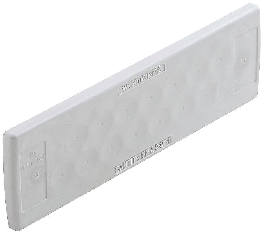 Weidmüller CABTITE EP A 24/14 GY Kabeldoorvoeringsplaat Plaatdikte (max.) 2.5 mm Thermoplast Grijs 10 stuk(s)