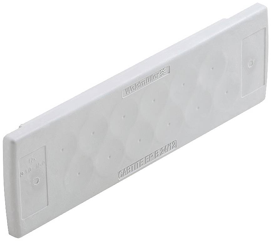Weidmüller CABTITE EP B 24/12 GY Kabeldoorvoeringsplaat Plaatdikte (max.) 4 mm Thermoplast Grijs 10 stuk(s)