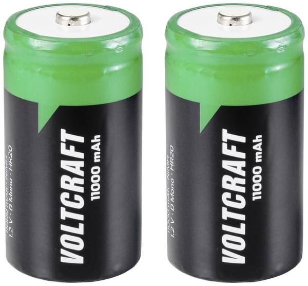 VOLTCRAFT HR20 Oplaadbare D batterij (mono) NiMH 11000 mAh 1.2 V 2 stuk(s)