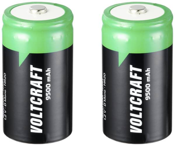 VOLTCRAFT Endurance Oplaadbare D batterij (mono) NiMH 9500 mAh 1.2 V 2 stuk(s)
