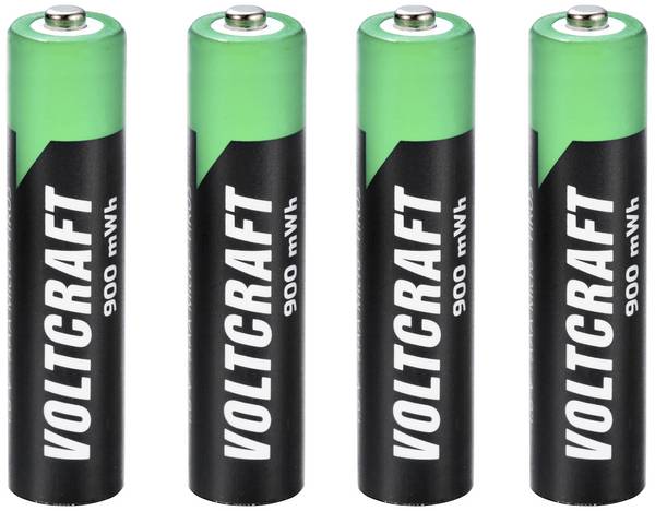 VOLTCRAFT HR03 Oplaadbare AAA batterij (potlood) NiZn 900 mWh/550 mAh 1.6 V 4 stuk(s)