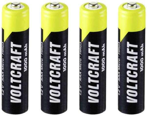VOLTCRAFT Endurance HR03 Oplaadbare AAA batterij (potlood) NiMH 1000 mAh 1.2 V 4 stuk(s)