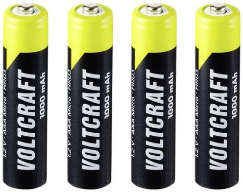 VOLTCRAFT Endurance HR03 Oplaadbare AAA batterij (potlood) NiMH 1000 mAh 1.2 V 4 stuk(s)