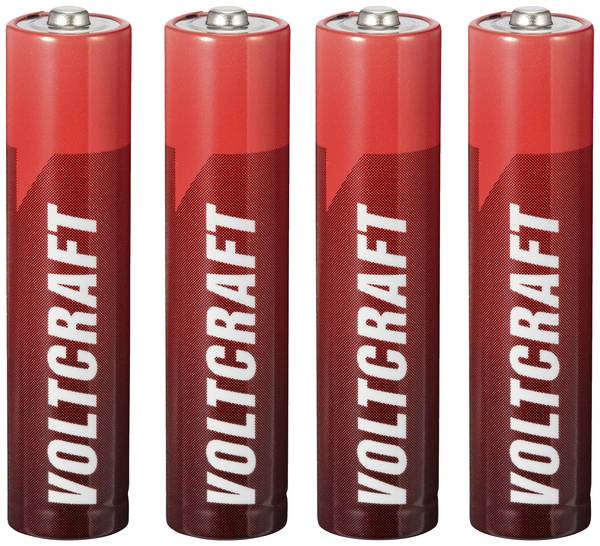 VOLTCRAFT Industrial LR03 AAA batterij (potlood) Alkaline 1350 mAh 1.5 V 4 stuk(s)