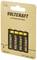 Voltcraft lithium batterij verpakking met vier AAA-batterijen, 1100 mAh, 1,5 V.