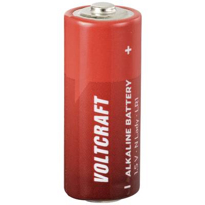 Rode VOLTCRAFT AA-alkaline batterij met positieve en negatieve markering, 1,5V N Lady - LR1.
