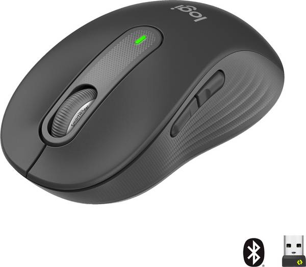 Logitech Signature M650 Muis Radiografisch, Bluetooth Optisch Graphite 5 Toetsen 4000 dpi
