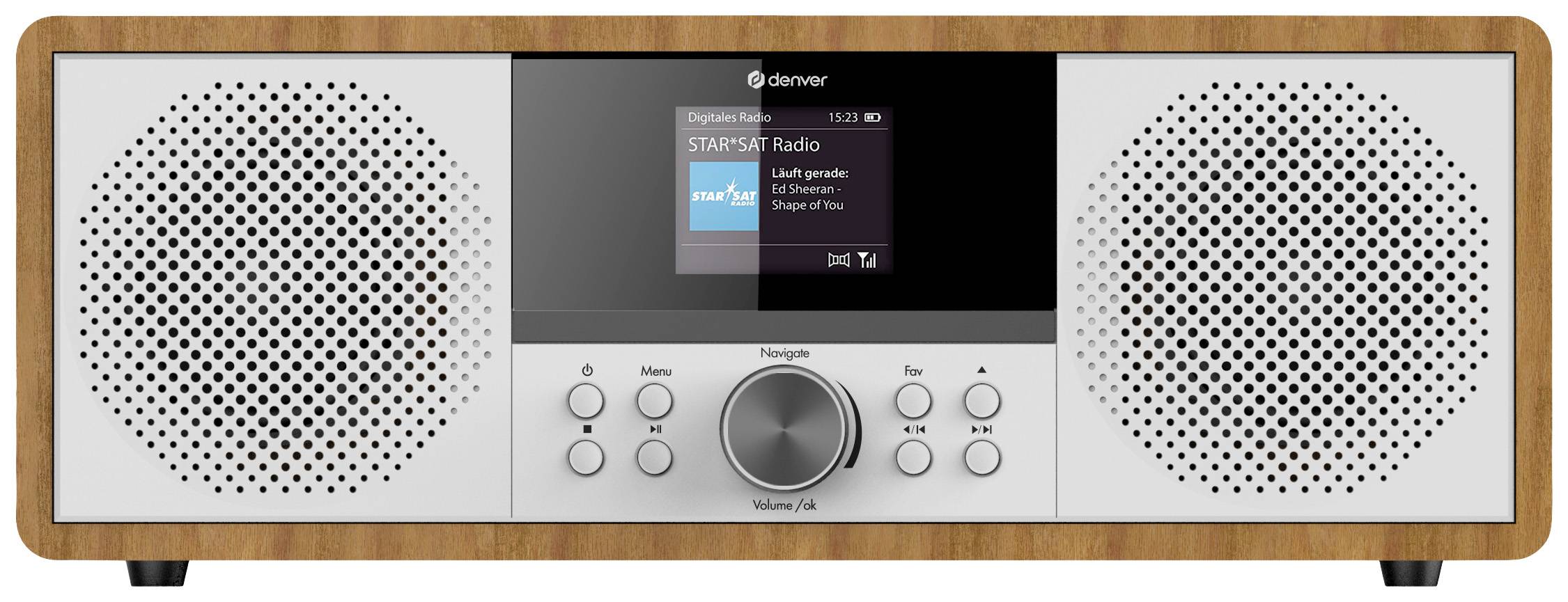 Radio Internet Denver MIR-270 - DAB+, FM, Bluetooth 5.0, Lettore CD, AUX, USB, Per La Casa