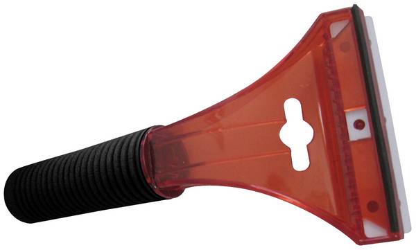 HP Autozubehör Chamonix Kunststof, Polycarbonaat IJskrabber / sneeuwbezem Softgrip (l x b x h) 22 x 100 x 35 mm Auto, SUV, Van Rood