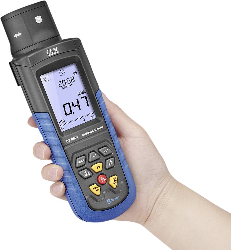 DT-9501 Geigerteller Straling: Alfa, Bèta, Gamma, Röntgen Akoestisch signaal, Incl. analysesoftware, Datalogger-6