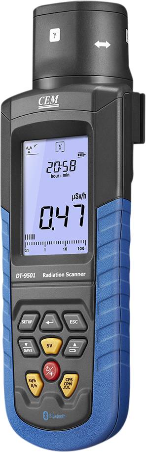 DT-9501 Geigerteller Straling: Alfa, Bèta, Gamma, Röntgen Akoestisch signaal, Incl. analysesoftware, Datalogger-1