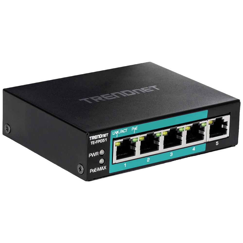 TrendNet TE-FP051 Netwerk switch 10-100 MBit-s PoE-functie