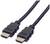 Zwart HDMI-kabel met twee connectoren, geschikt voor het verbinden van digitale apparaten voor audio- en video-overdracht.