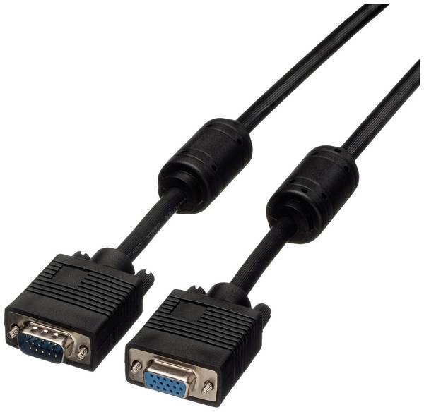 ROLINE SVGA kabel HD15 ST - BU met ferrietkern, 3 m