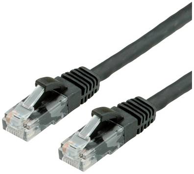 VALUE UTP Cat.6 (Class E) patchkabel, LS0H, zwart, 3 m
