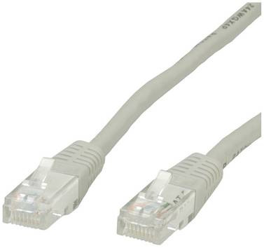 VALUE Patchkabel Cat.6 UTP (Class E), grijs, 3 m