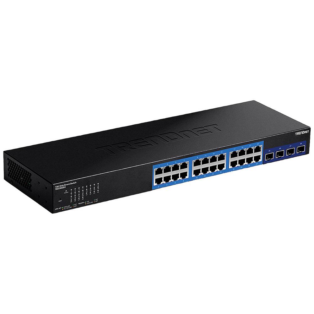 Trendnet TEG-30284 Managed Gigabit Ethernet (10-100-1000) 1U Zwart netwerk-switch