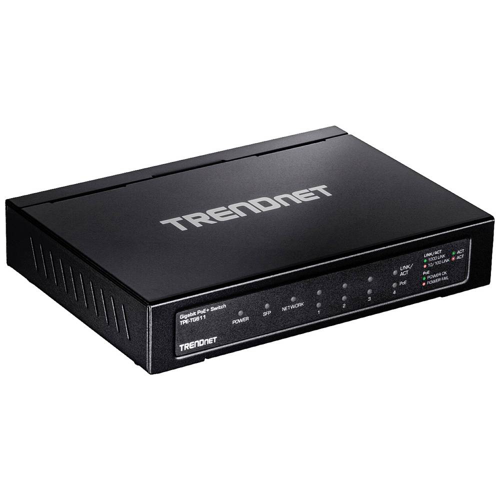 TrendNet TPE-TG611 Netwerk switch 10-100-1000 MBit-s PoE-functie