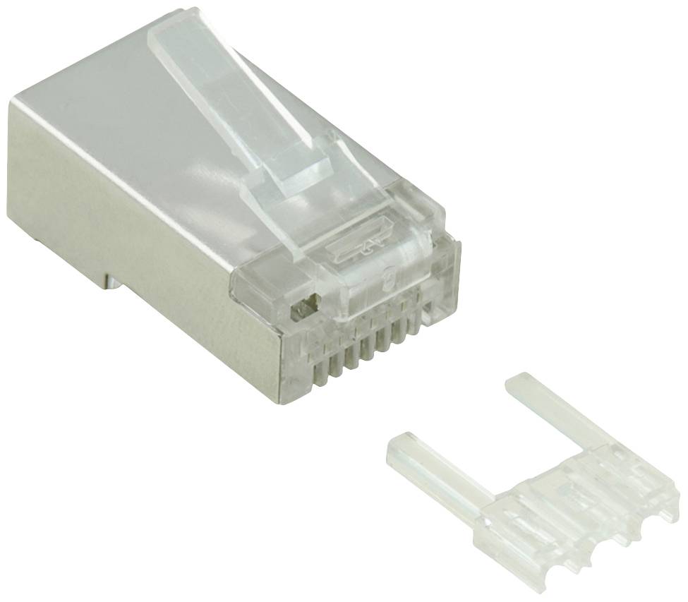 Value 21.99.3063 VALUE Modular Plug afgeschermd, cat. 6 (Class E), 10 st 21.99.3063 Stekker, recht Transparant 10 stuk(s)