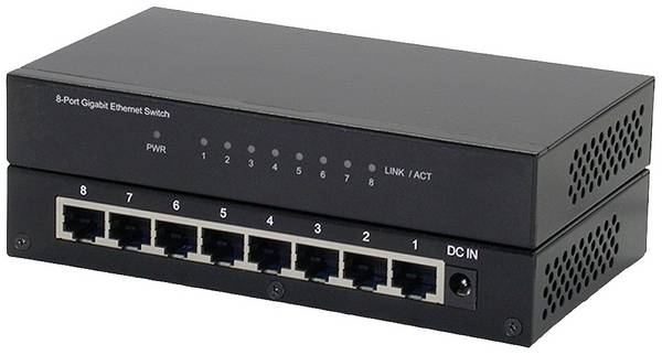 ROLINE Gigabit Ethernet Switch, 8 poorten