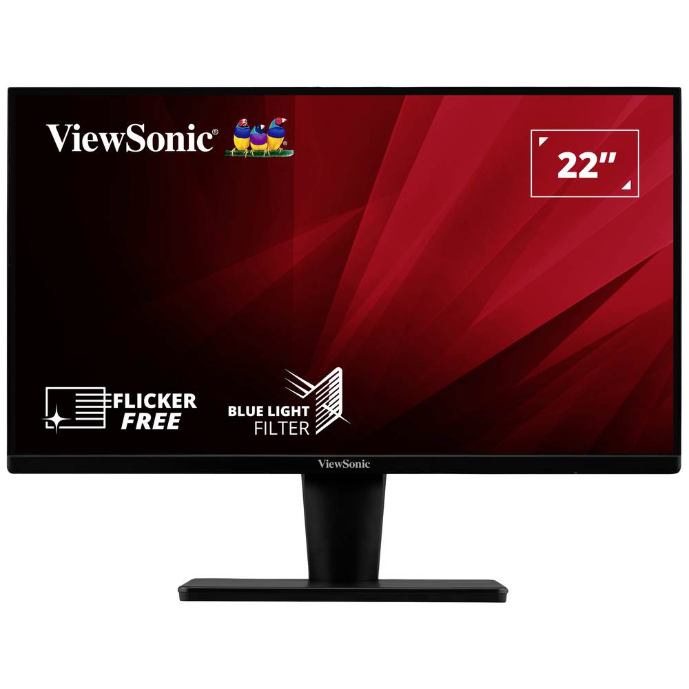 Viewsonic VA2215-H LED-monitor 54.6 cm (21.5 inch) Energielabel F (A - G) 1920 x 1080 Pixel Full HD VGA, HDMI, Jackplug VA LED