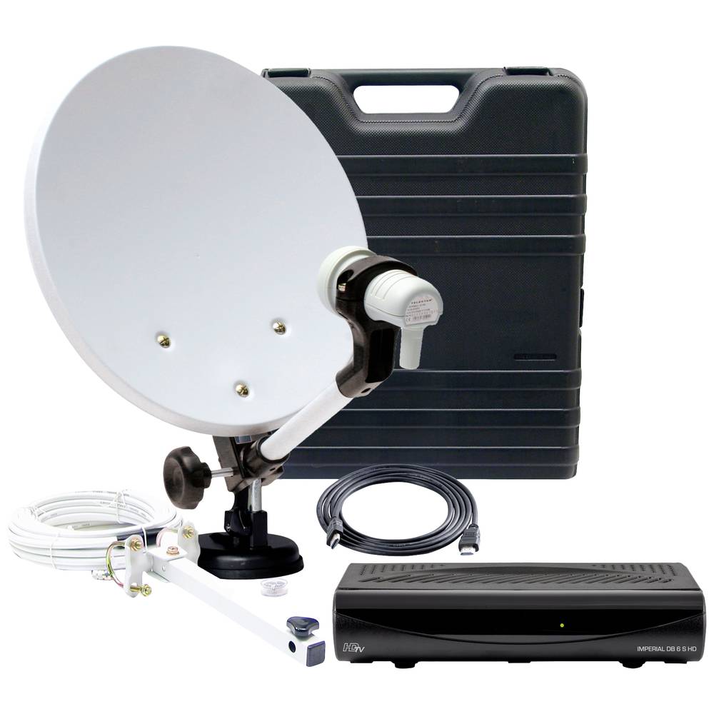 Telestar Camping-Anlage mit DB 6 S HD Camping satellietset met receiver Aantal gebruikers: 1