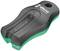 Zwarte en groene Wera magnetische houder met ergonomische vorm, geschikt voor het opbergen en vasthouden van schroeven.