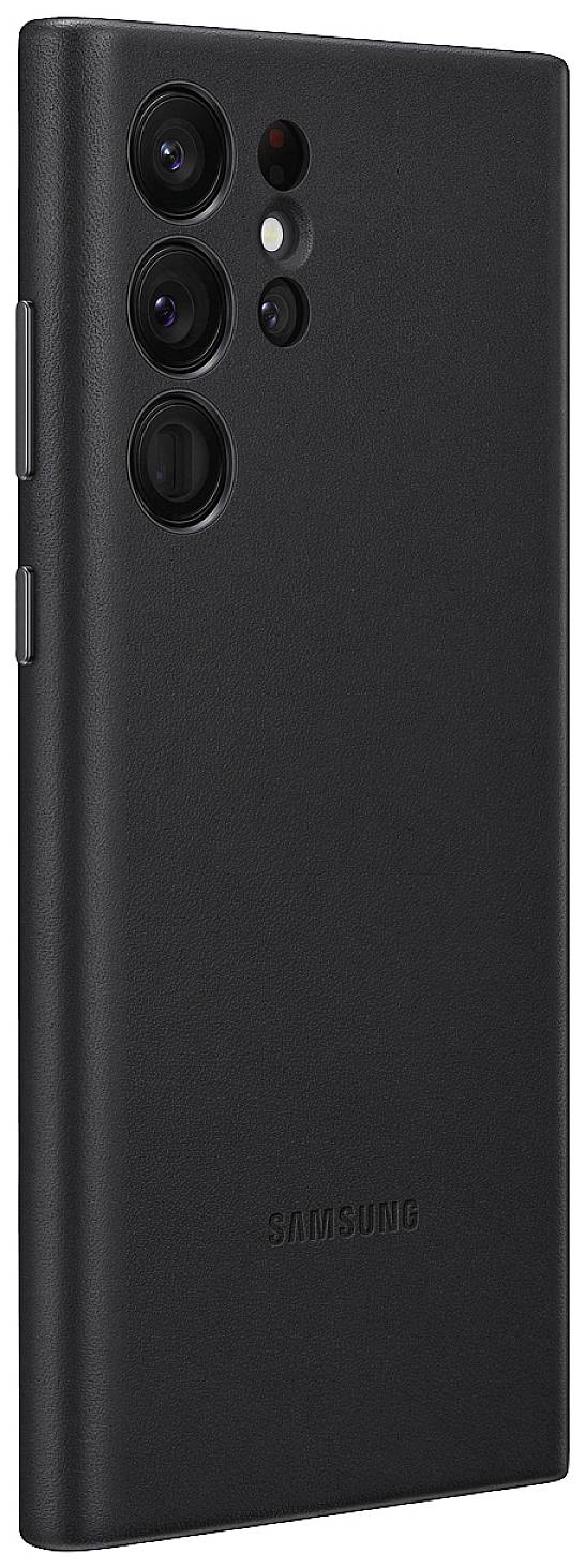 s22 ultra black leather case