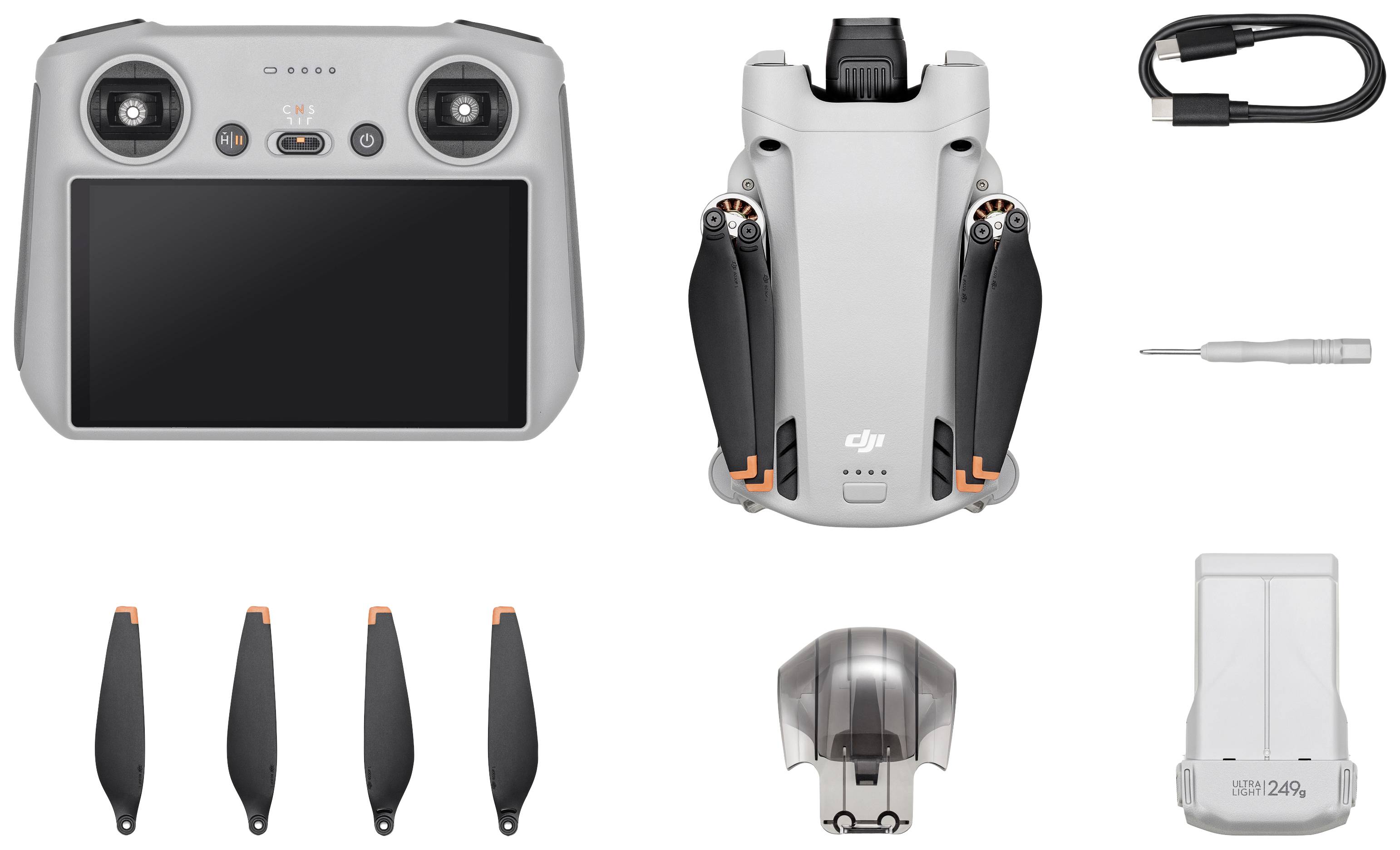 geld zwart Schaap DJI Mini 3 Pro Incl. Smart Controller Drone (quadrocopter) RTF  Luchtfotografie Lichtgrijs kopen ? Conrad Electronic