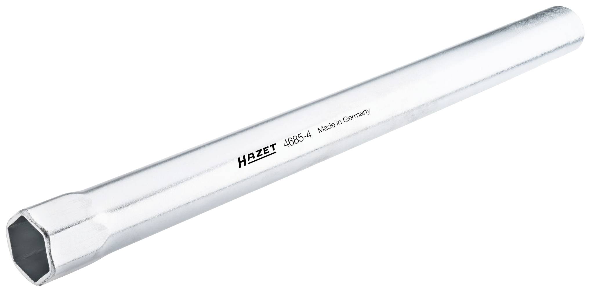 Zilveren verlengstuk van Hazet, model 4686-4, uit Duitsland, cilindrische vorm, geschikt voor mechanische werkzaamheden.