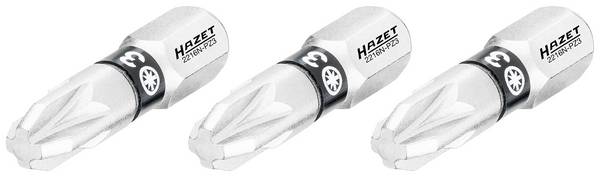 Hazet 2216N-PZ3/3 2216N-PZ3/3 Kruis-bit Aandrijving: 1/4" (6,3 mm) Uitvoering: Kruiskop Pozidriv 3 25 mm
