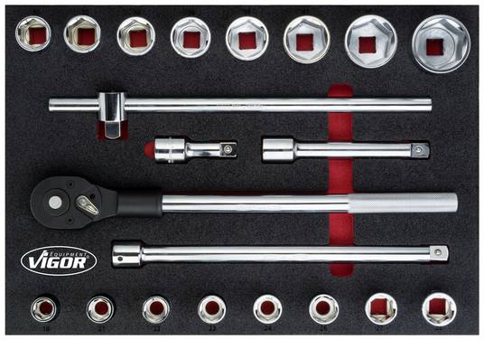Vigor V5109 V5109 Dopsleutelset  3/4" (20 mm)