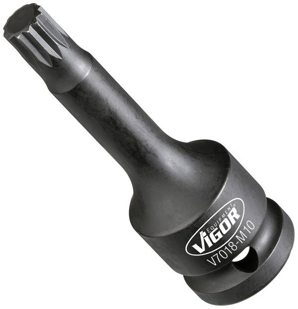 Vigor V7018-M10 V7018-M10 Veeltand (XZN) Slagadapter   1/2" M10   1/2" (12,5 mm)